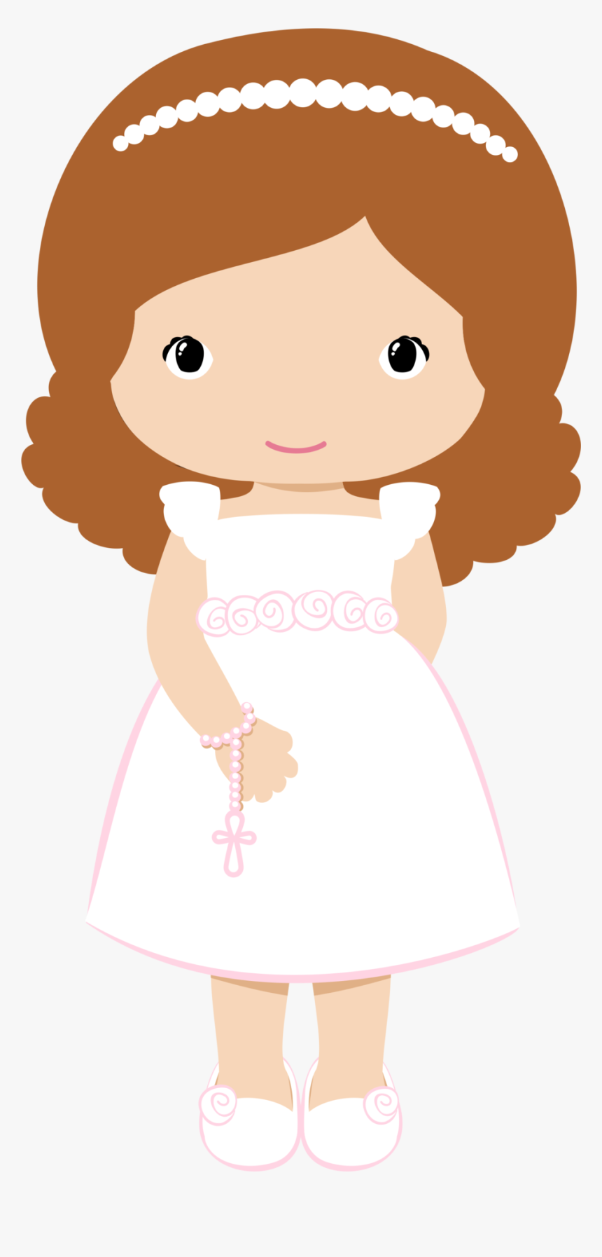 Transparent Baptism Png - Niña Primera Comunion Png, Png Download