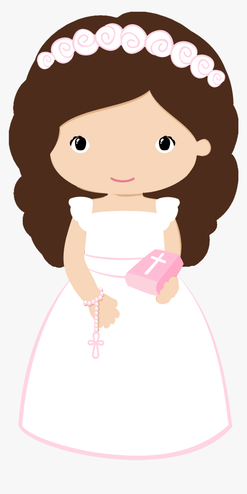 Maria Jose, First Communion, Paper Quilling, Taps, - First Holy Communion Girl Clip Art, HD Png Download