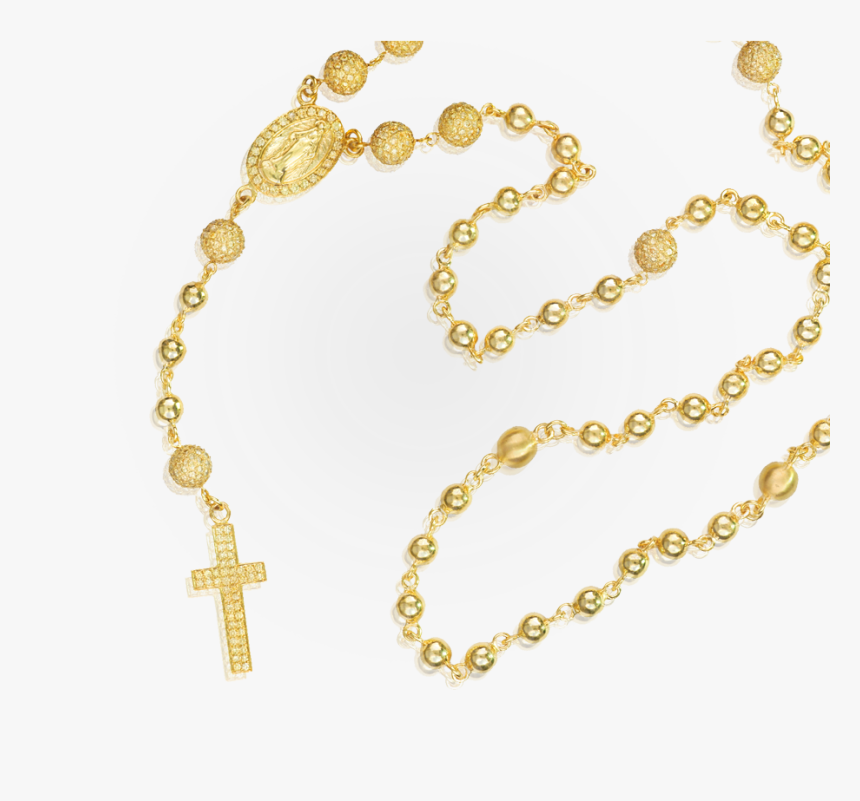 Rosary Transparent Gold Clip Art Free Library - Transparent Background Rosary Clipart, HD Png Download