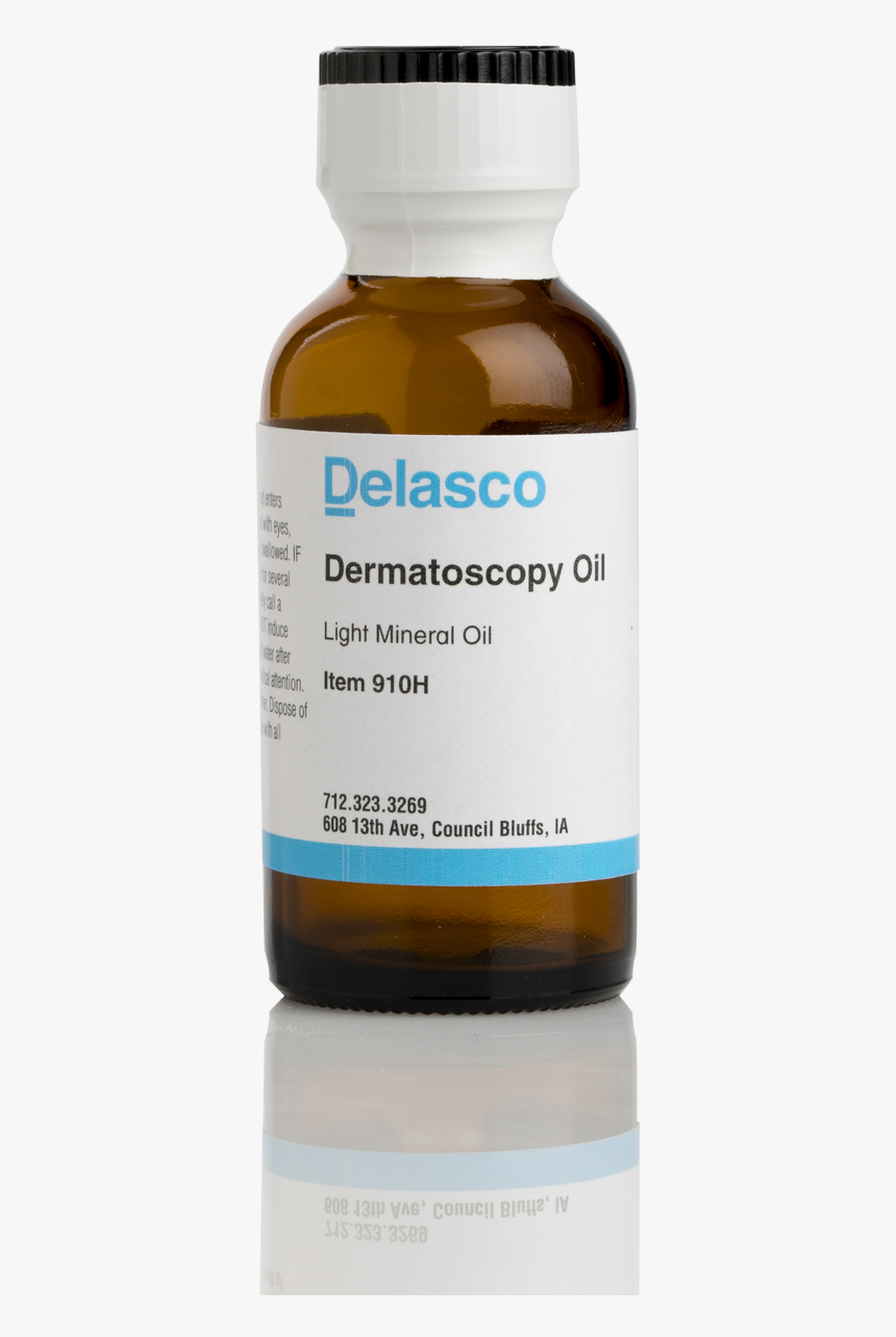 Dermatoscopy Oil With Dropper, 1 Oz - Glass Bottle, HD Png Download