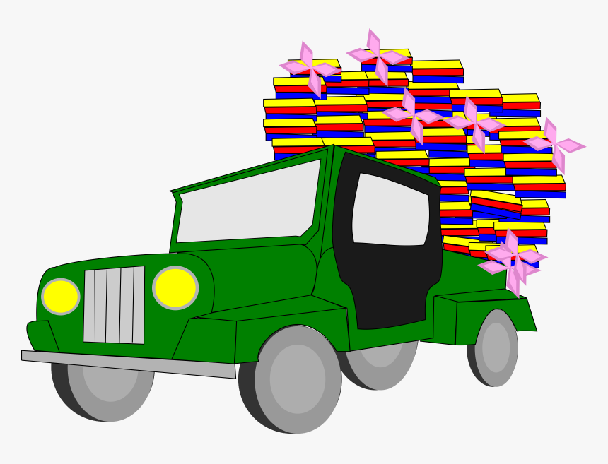 Truck Car Sport Utility - Car Clipart 4 Wheels, HD Png Download