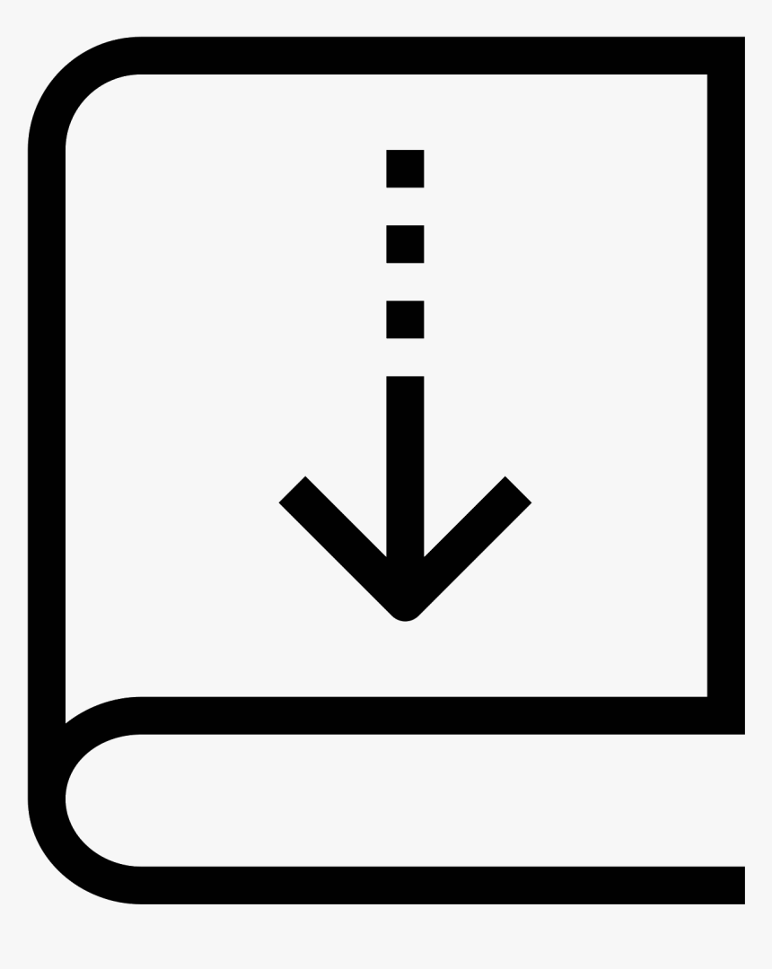 Closed Book Clip Art Black And White Book Icon Png Download