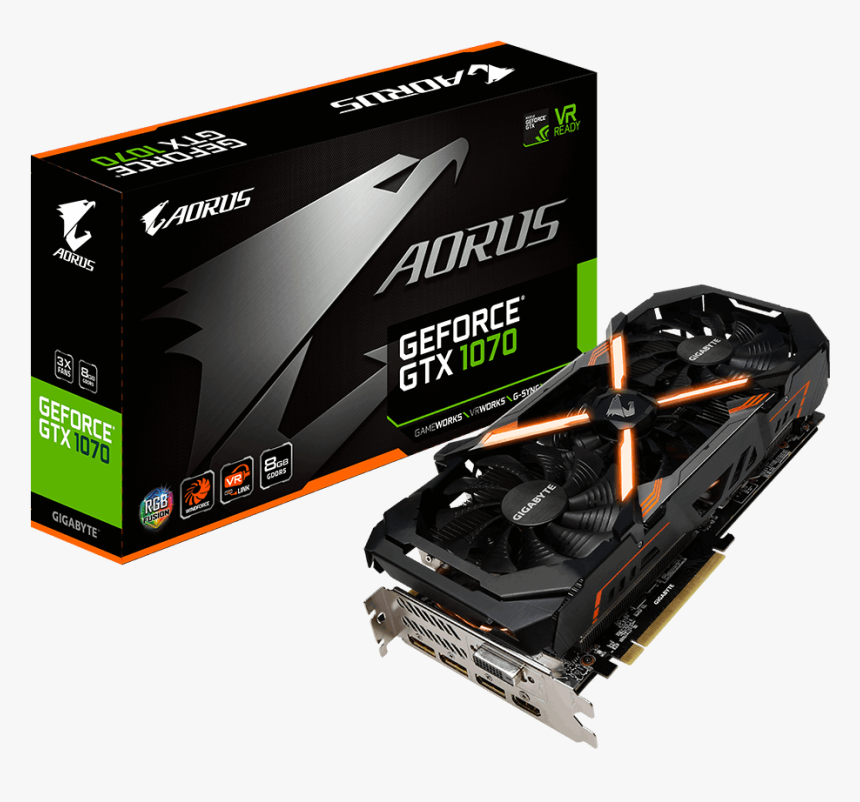 Gigabyte Aorus Gtx 1070, HD Png Download