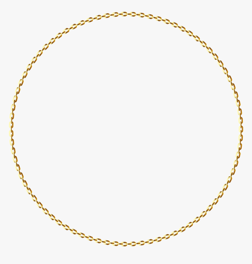 Transparent Jewellery Clipart - Gold Round Circle Png Transparent, Png Download