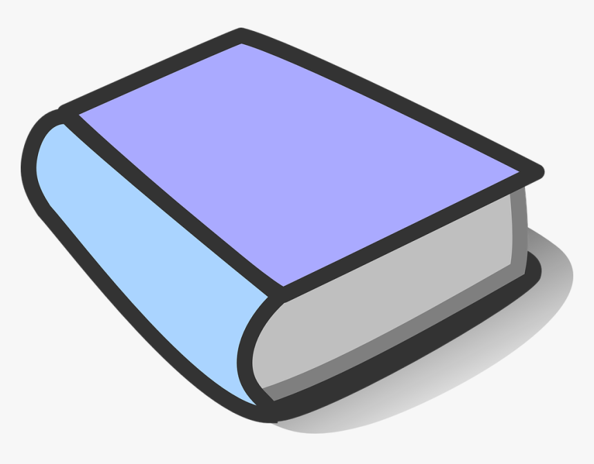 Book, Purple, Blue, Closed, Thick, Isolated, Cover - Closed Green Book Clipart, HD Png Download