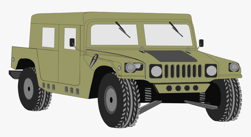 Automotive Exterior,jeep,military Vehicle - Military Humvee Clip Art, HD Png Download