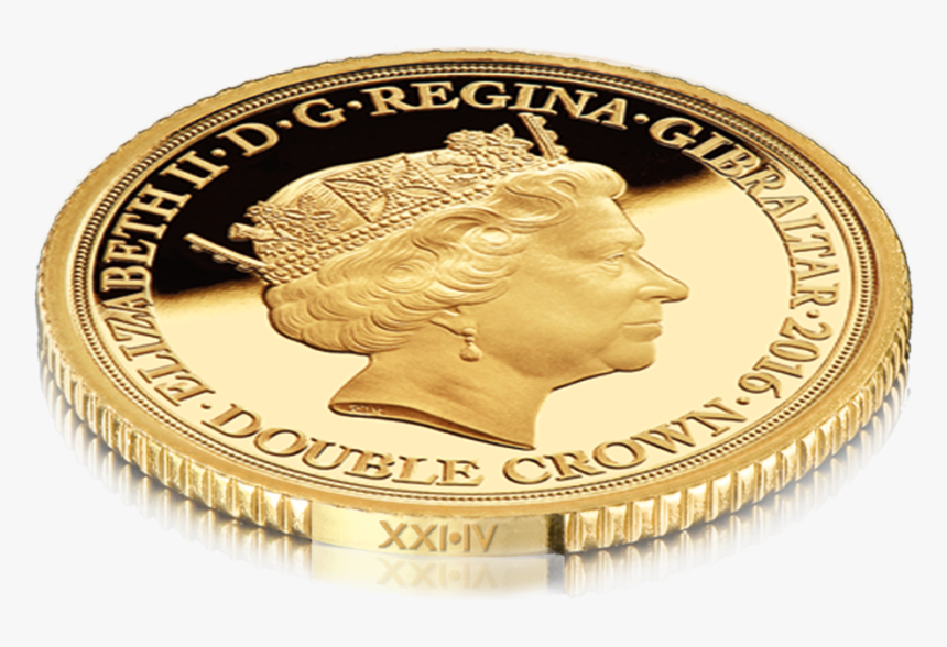 Transparent Gold Coins Png - Gibraltar Coins Double Crowns, Png Download