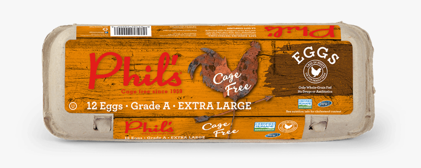 X Large Eggs - Phil's Free Range Eggs 12 Ct, HD Png Download