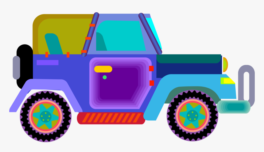 Vector Illustration Of Jeep Sports Utility Off-road - Startropics, HD Png Download