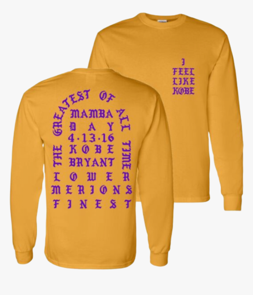 I Feel Like Kobe Kanye West Long Sleeve Tee, HD Png Download