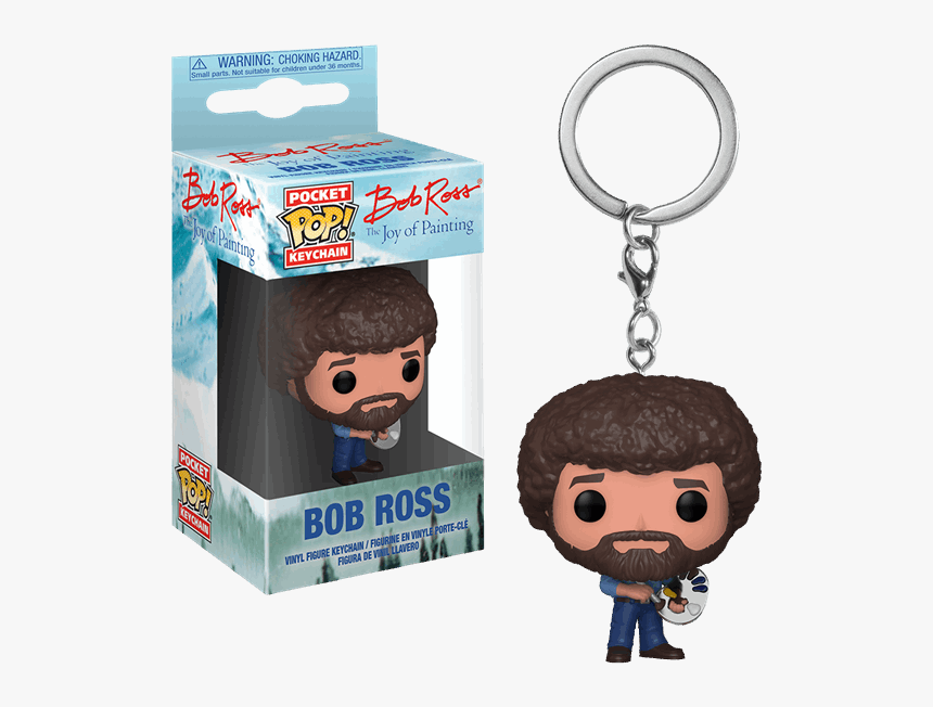 Bob Ross Funko Pop Keychain , Png Download, Transparent Png