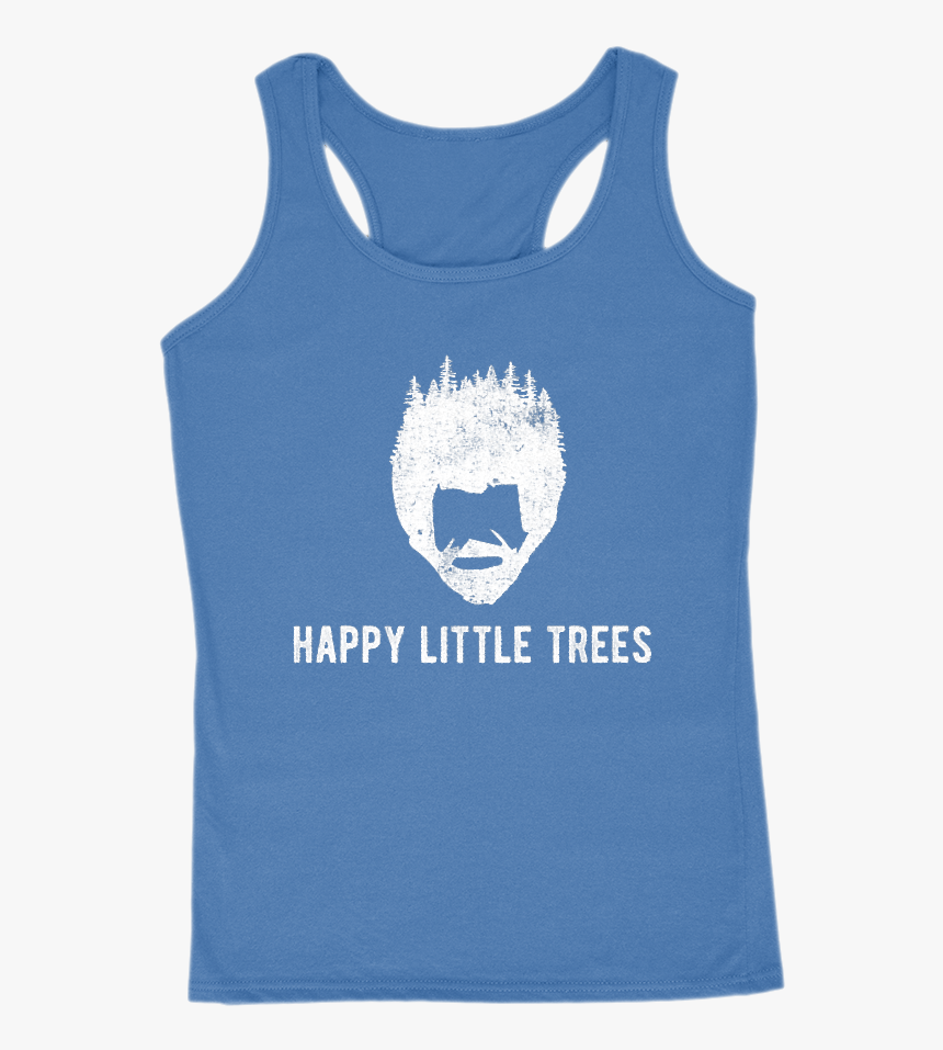 Happy Little Trees Bob Ross Funny Graphic Women S Tank, HD Png Download