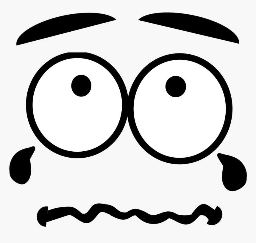 Cute Outline Face Art Emoji Png Image, Transparent Png