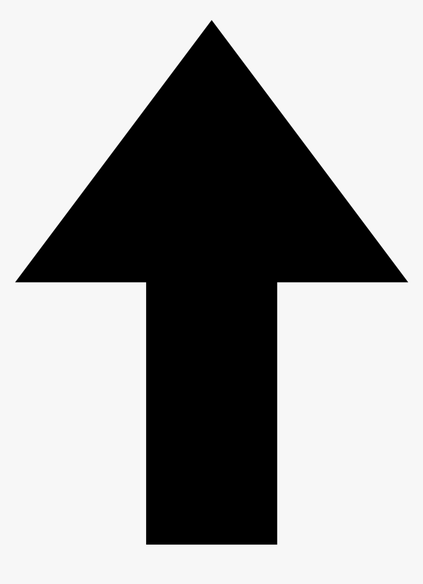 Thick Arrow Pointing Up Icon, HD Png Download