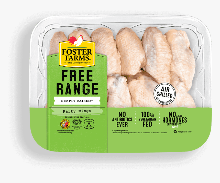 Free Range Party Chicken Wings, HD Png Download
