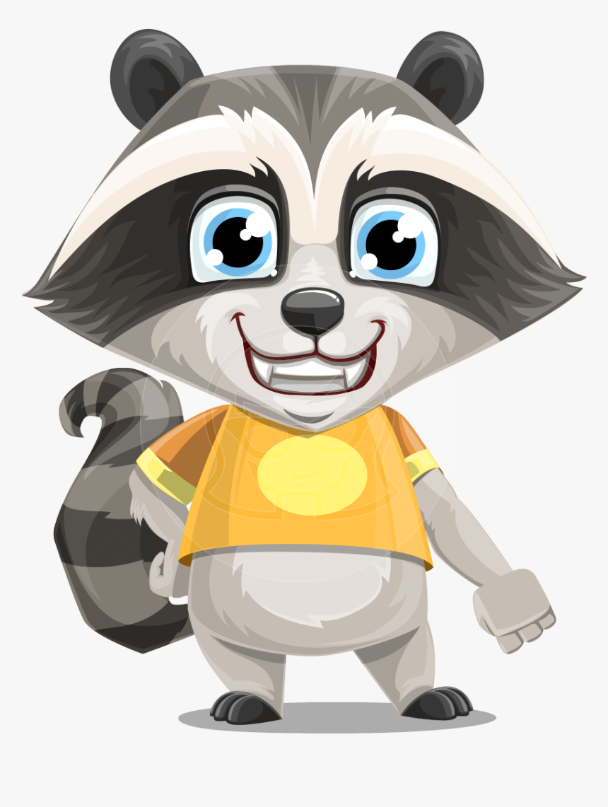 Cartoon Raccoon Png, Transparent Png