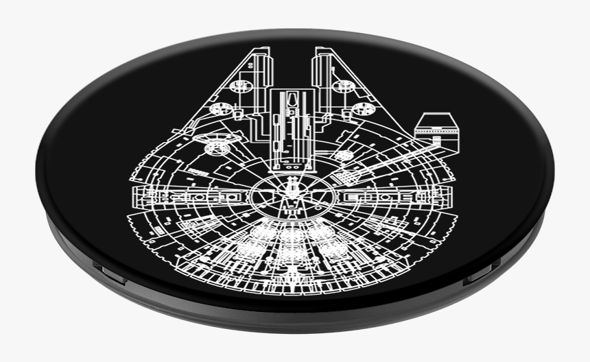 Aluminum Millennium Falcon, Popsockets, HD Png Download