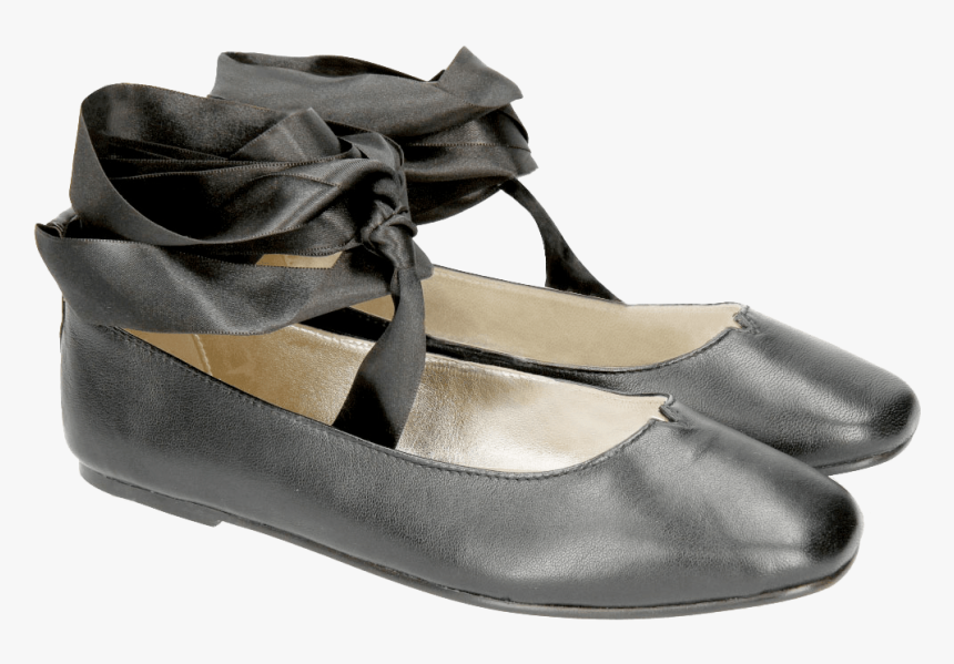 Ballet Pumps Melly 4 Nappa Black Ribbon, HD Png Download