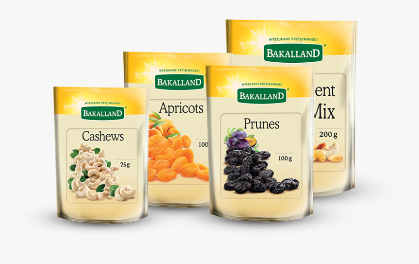 Bakalland Dried Fruit, Nuts & Seeds In English Package, HD Png Download