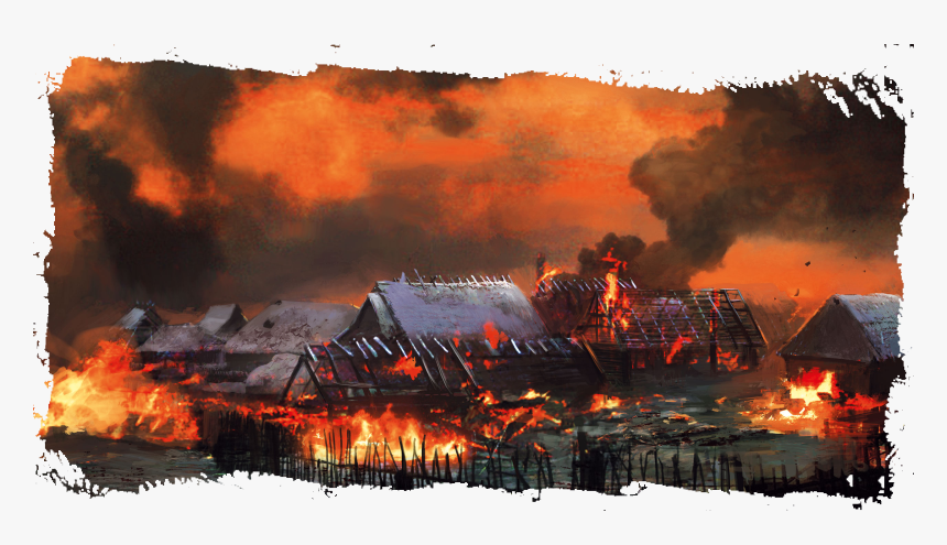 Fantasy Village On Fire, Png Download, Transparent Png