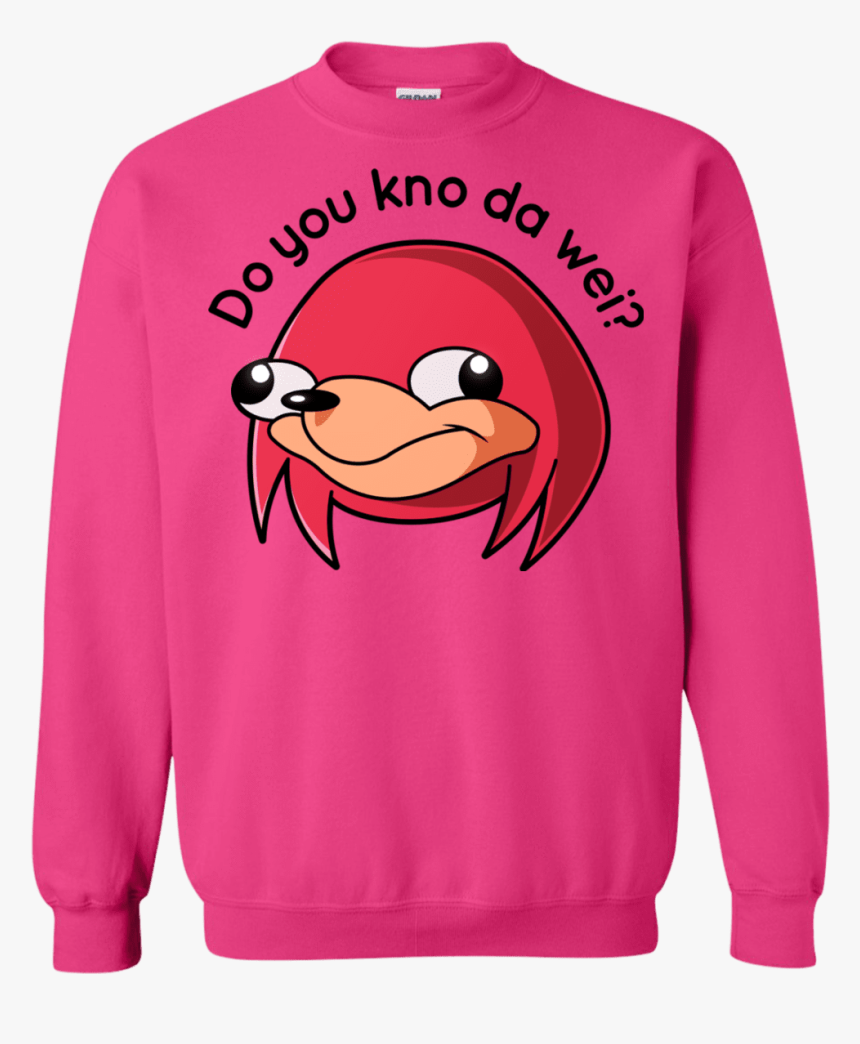 Ugandan Knuckles Crewneck Sweatshirt, HD Png Download