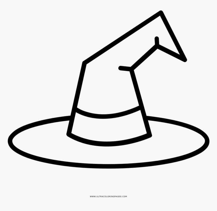 Wizard Hat Coloring Page Clipart , Png Download, Transparent Png