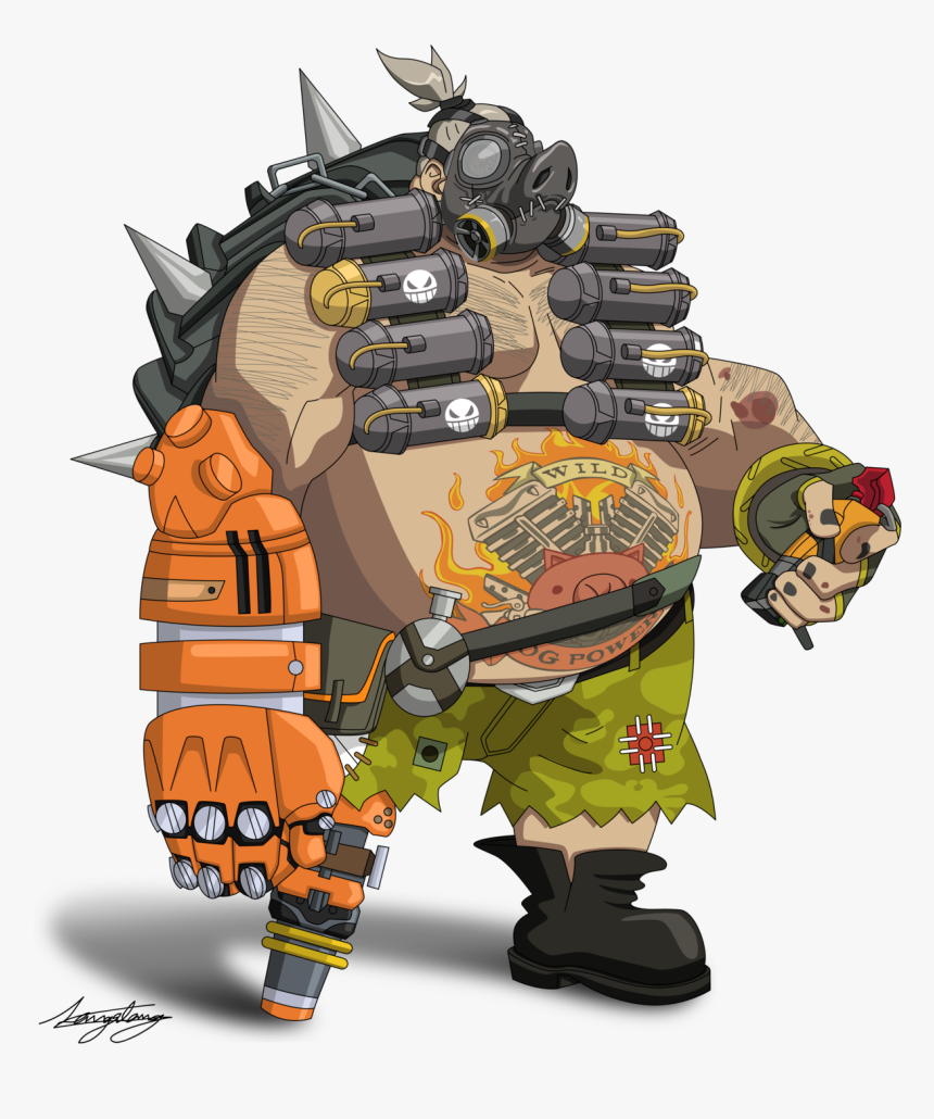 Roadhog As Junkrat, HD Png Download