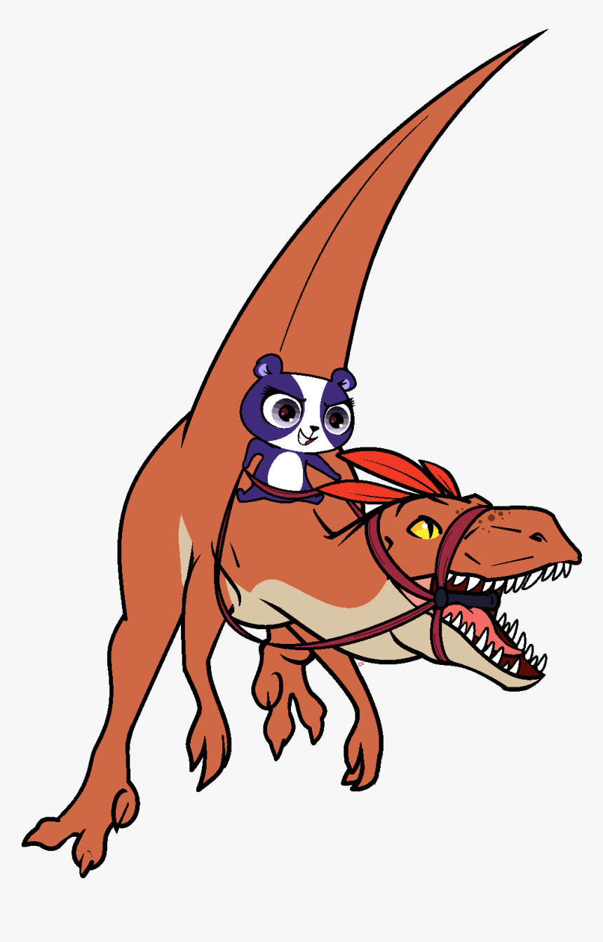 Penny Ling Riding A Velociraptor, HD Png Download
