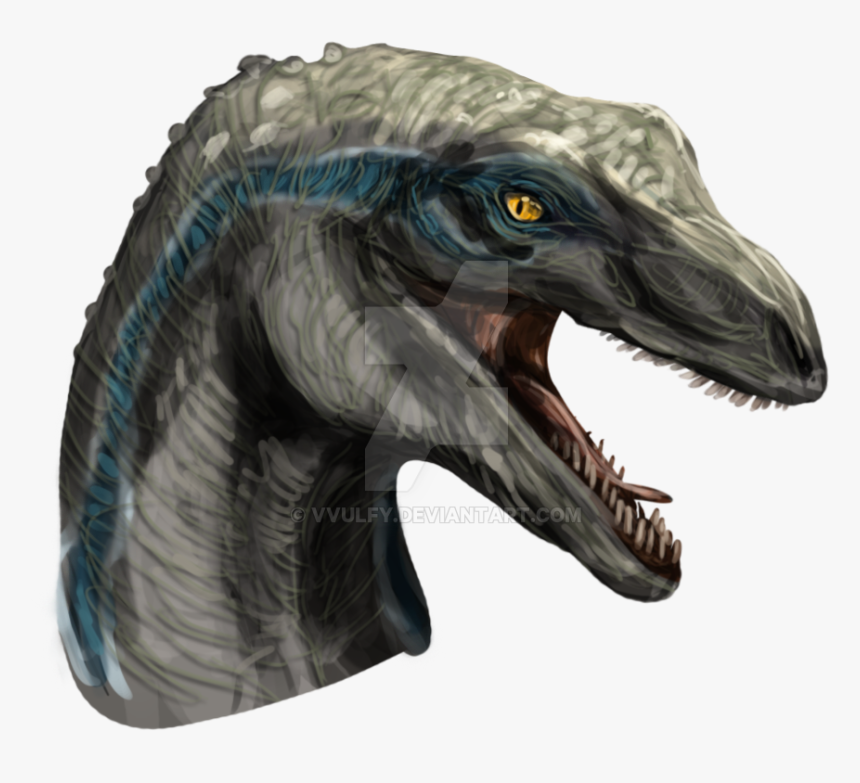 Velociraptor Drawing Watercolor, HD Png Download