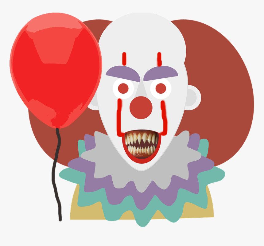 Clown Clipart Scary, HD Png Download