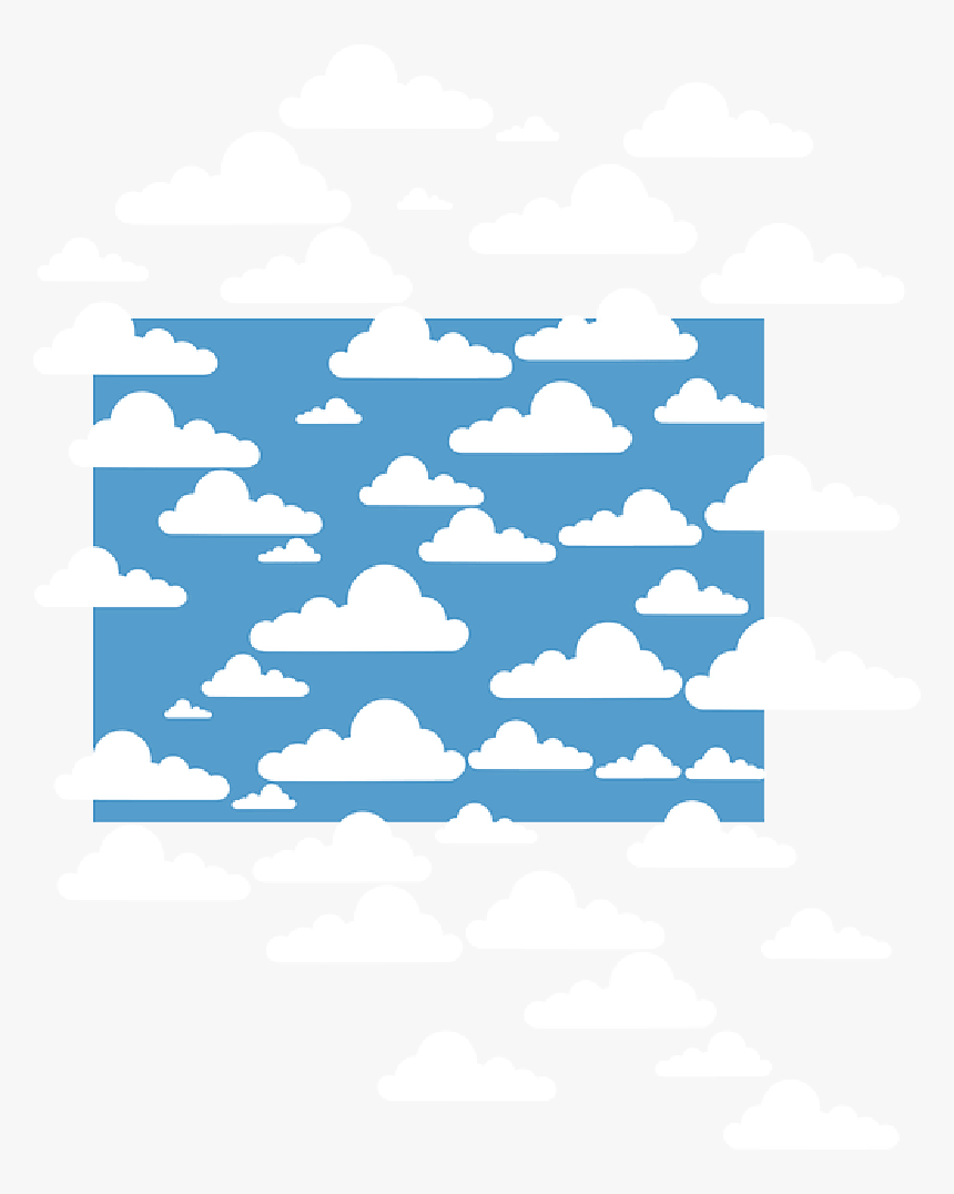 Cloud, Simple, Cartoon, Clouds, Weather, Clue, HD Png Download