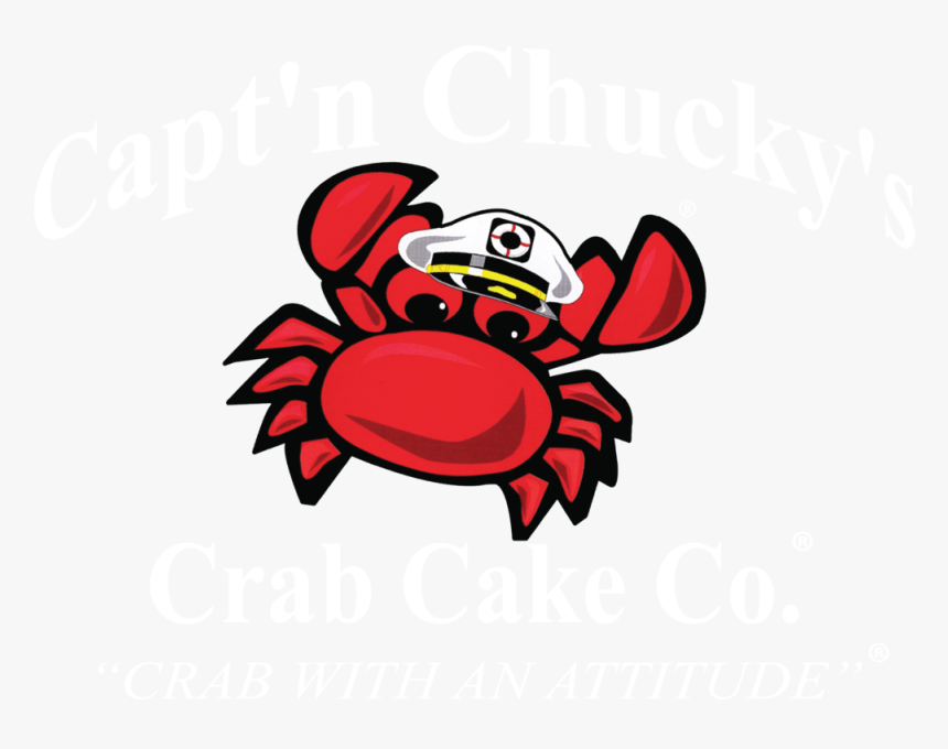 Captn Chucky Logo Registered Crab With An Attitude, HD Png Download