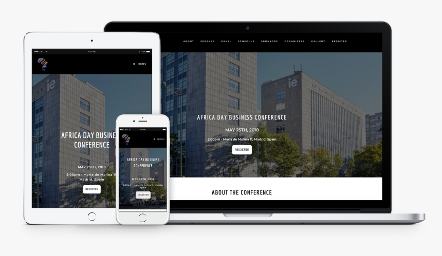 Ie Africa Day Conference Responsive Web Site, HD Png Download