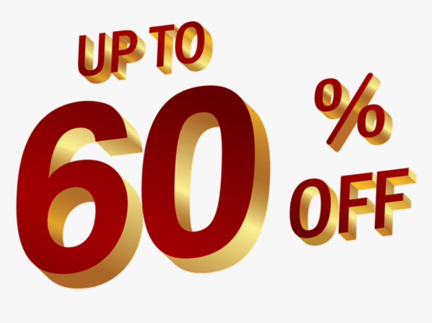 60 Percent Discount Png, Transparent Png