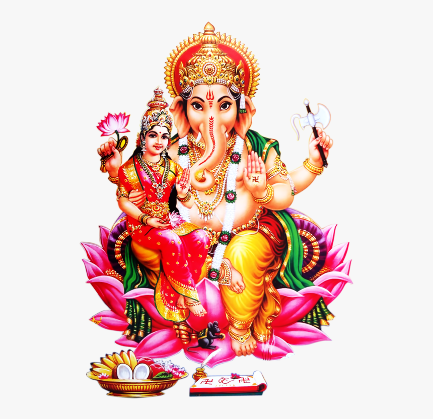 Transparent Ganesha Lakshmi Krishna Religion Mythology, HD Png Download