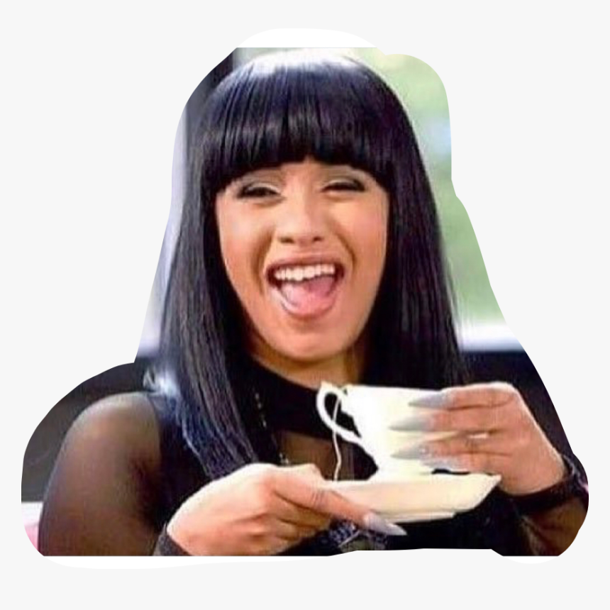 #cardib #bardi #cardi #mood #okurrr #washpoppin #teatime, HD Png Download