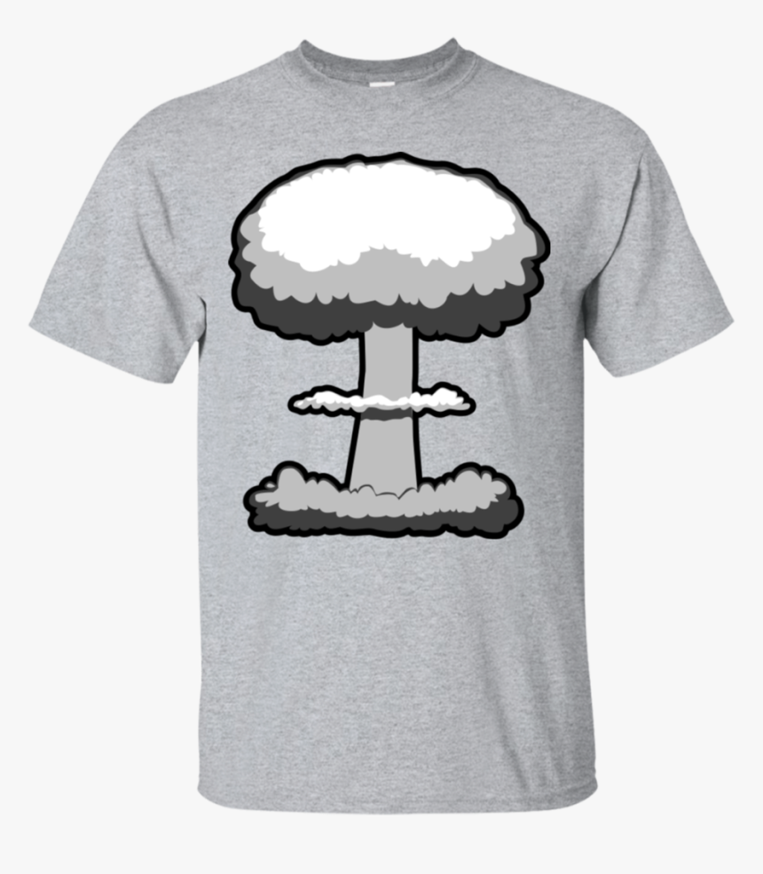 Mushroom Cloud Graphic T-shirt, HD Png Download