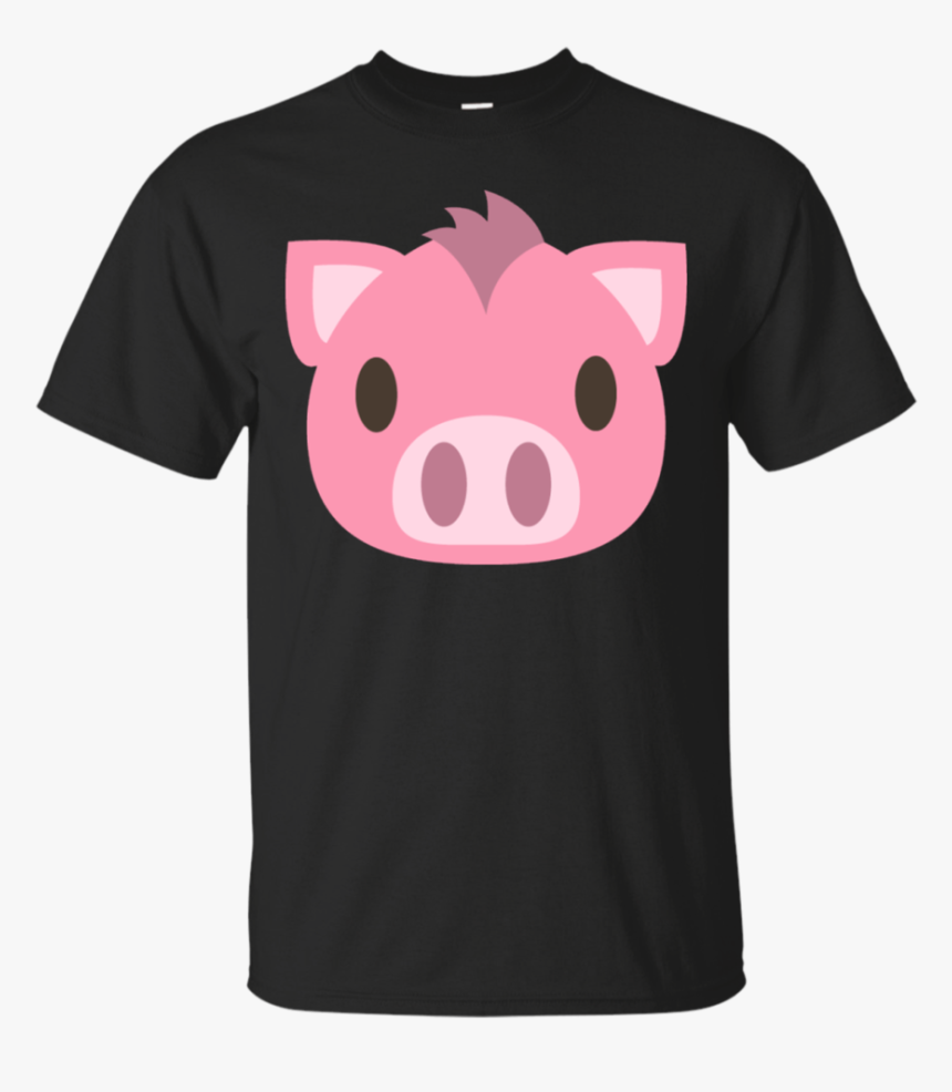 Pig Face Emoji T-shirt, HD Png Download