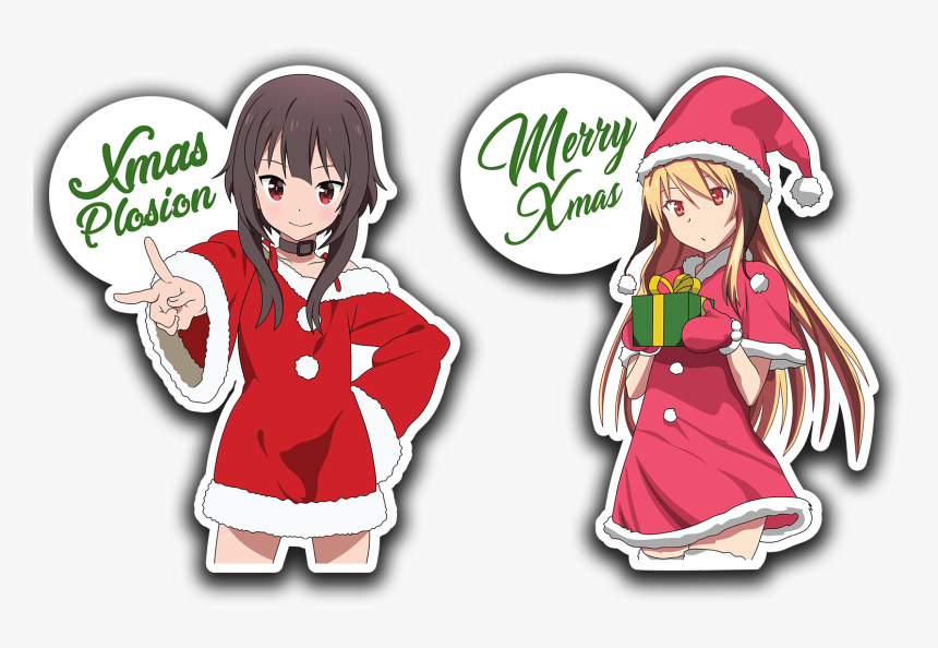 Image Of Mashiro & Megumin Diecut, HD Png Download