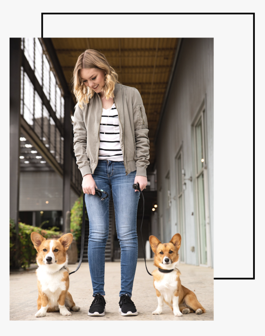 Megan Mullins With Corgis, HD Png Download