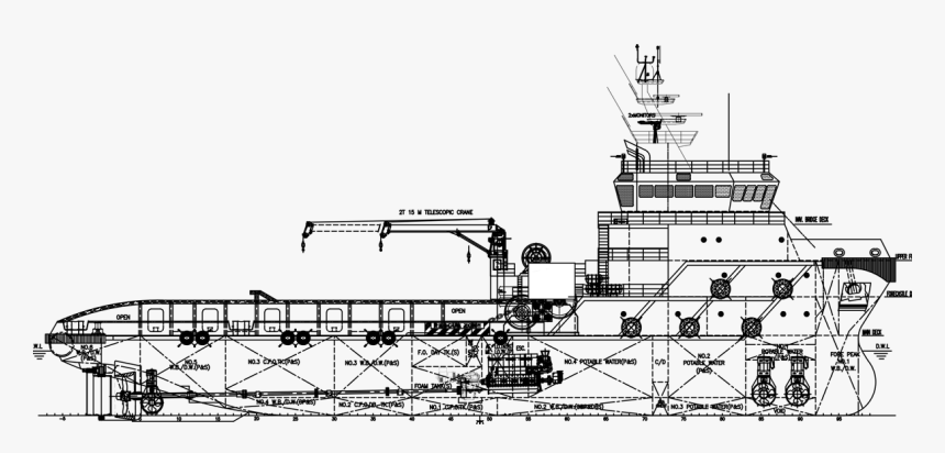 Focal Design 65m Ahts By Fujian Southeast Shipyard, HD Png Download