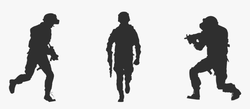 Soldier Silhouette Png, Transparent Png