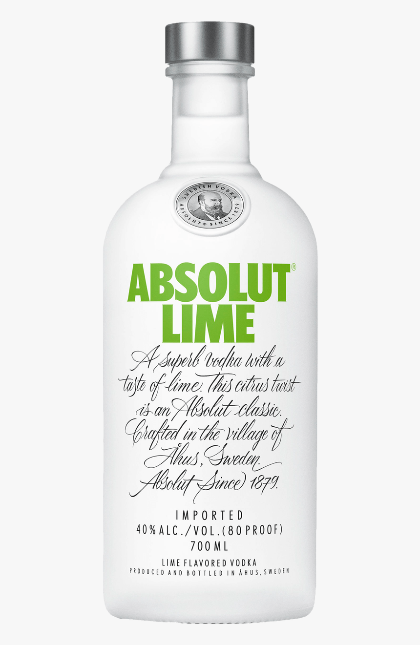 Absolut Lime Vodka 700ml, HD Png Download