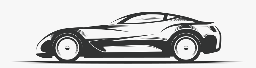 Sports Car Silhouette Png , Png Download, Transparent Png
