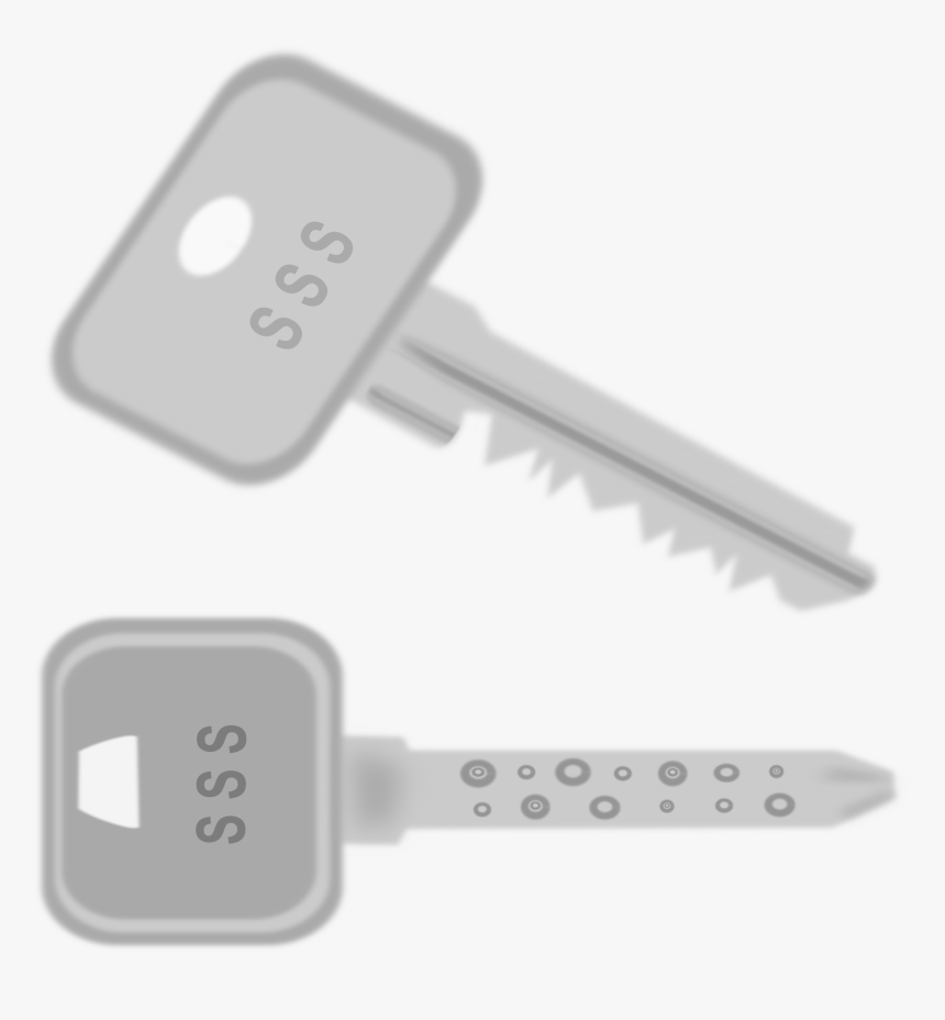 Two Blurry Keys Clip Arts, HD Png Download