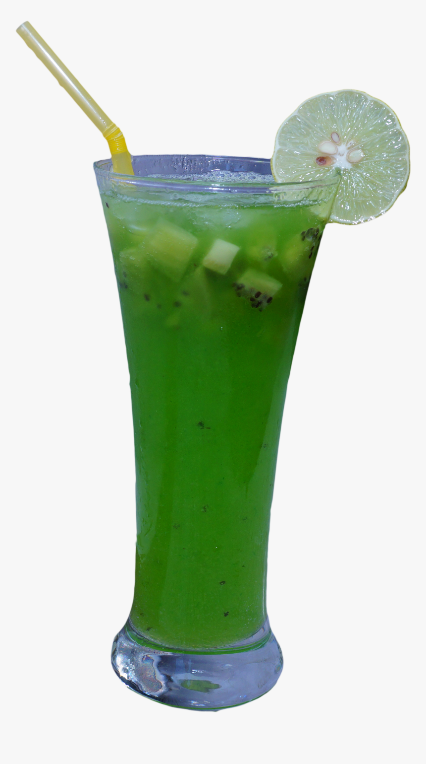 Kiwi Fruit And Mint Water Glass Png, Transparent Png