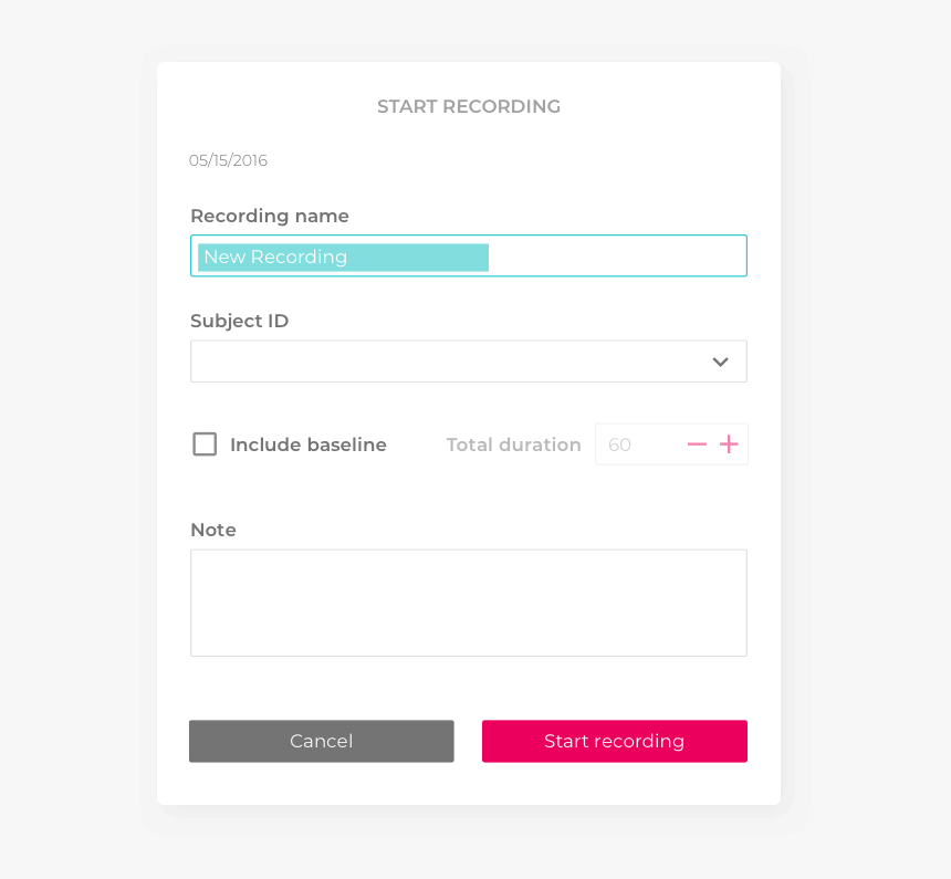 Software Emotivpro New Recording Subject Baseline Data, HD Png Download