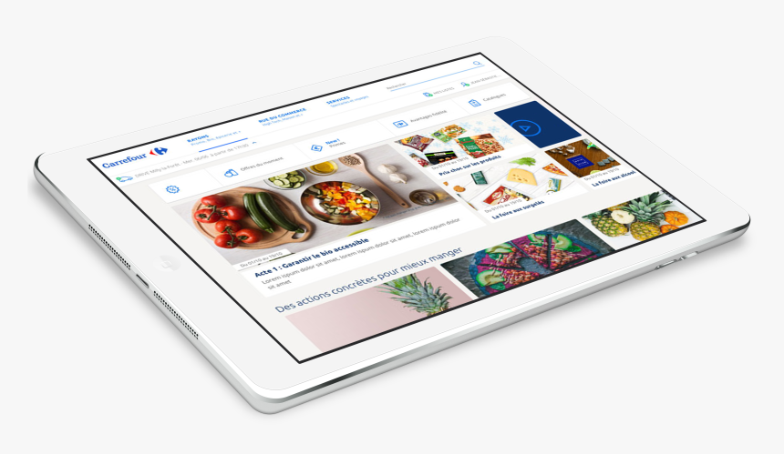 Carrefour Tablet Experience, HD Png Download