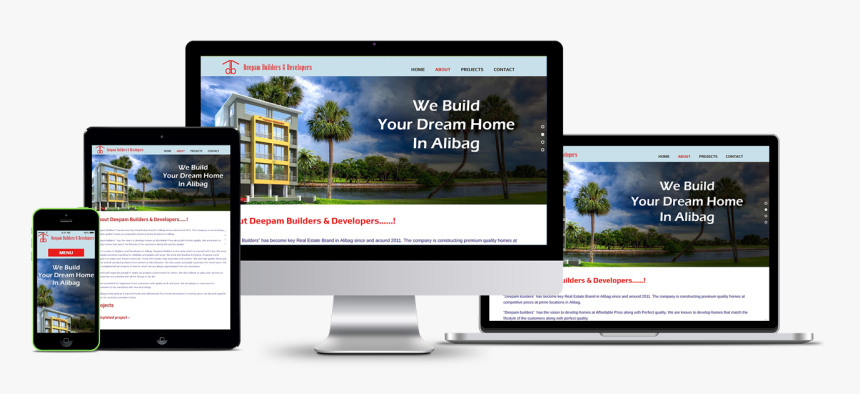 Deepam Builders & Developers Website Development, HD Png Download