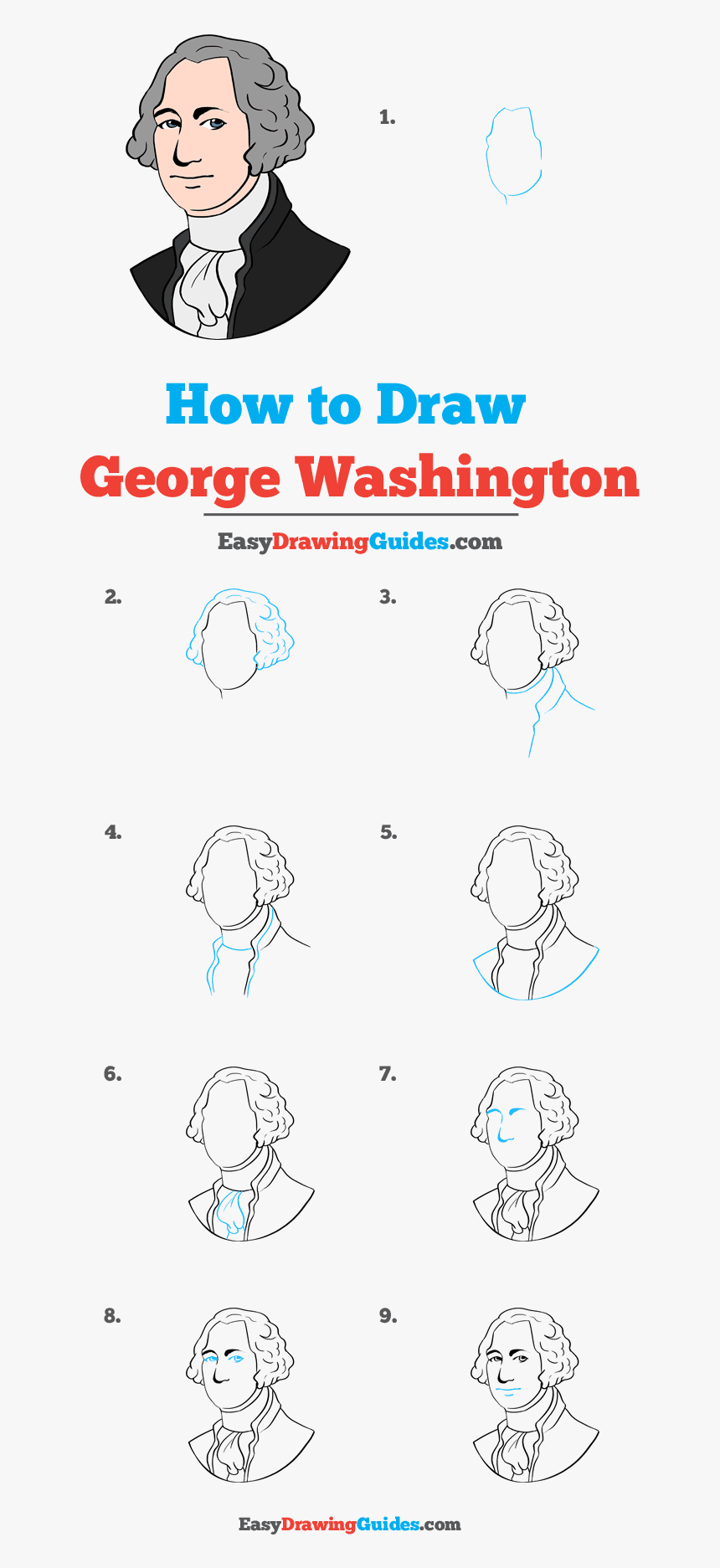 How To Draw George Washington, HD Png Download